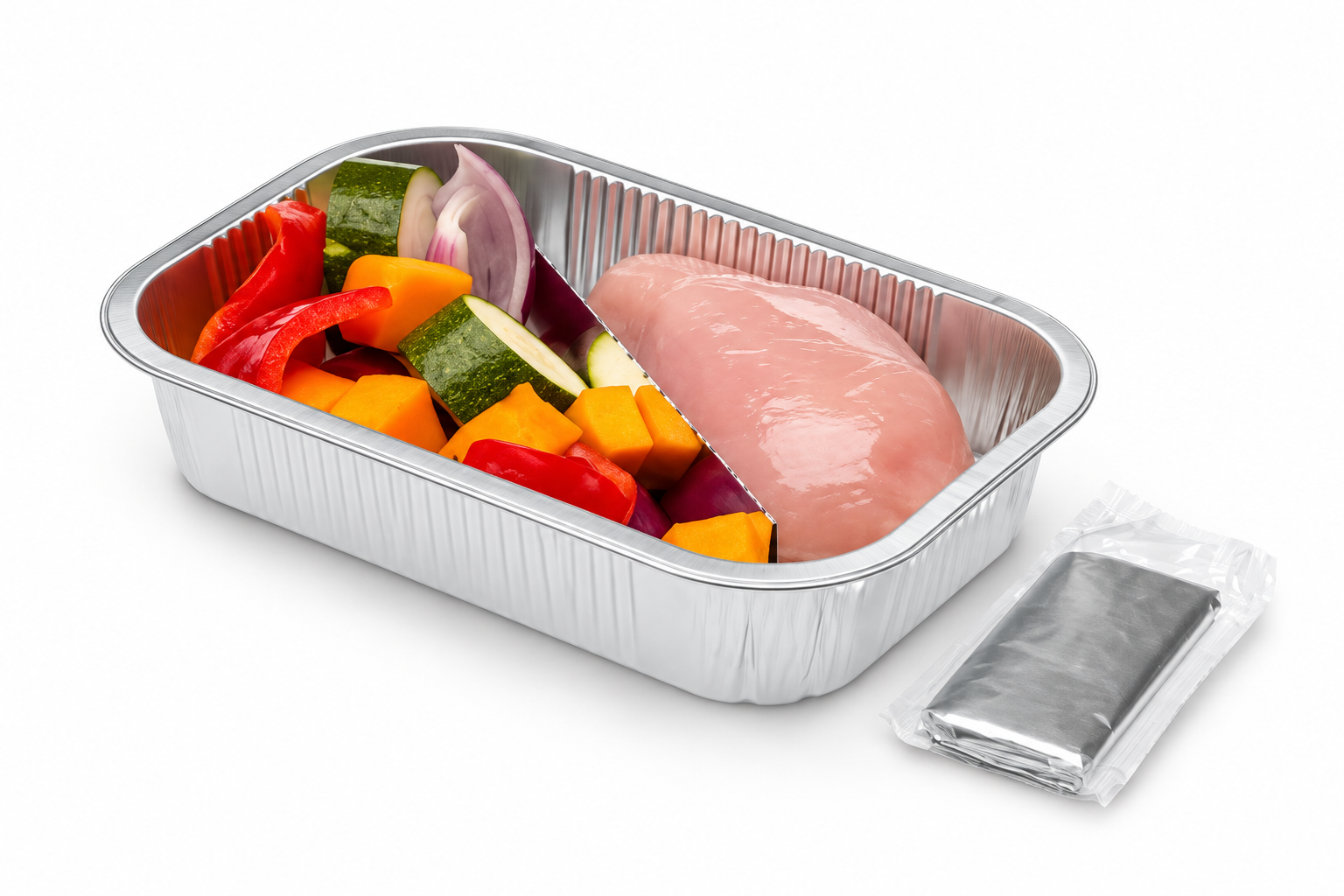 Individually-wrapped cooking bags